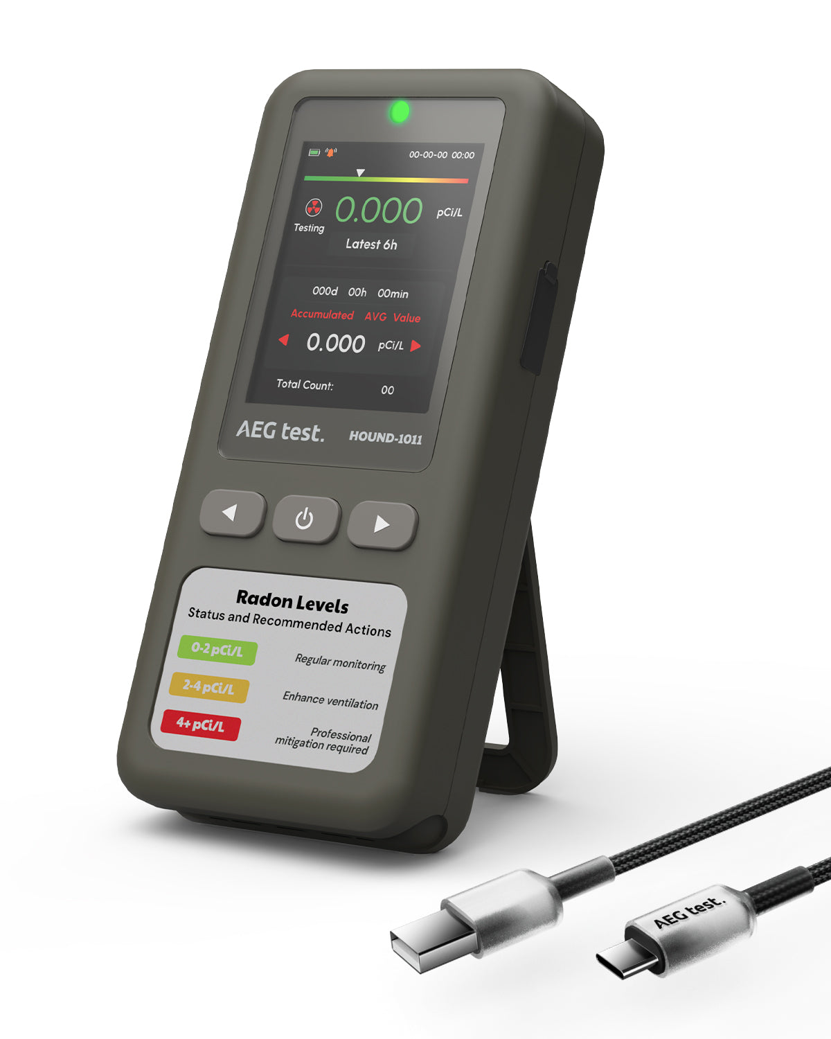 AEGTEST HOUND-1011 Portable Radon Detector
