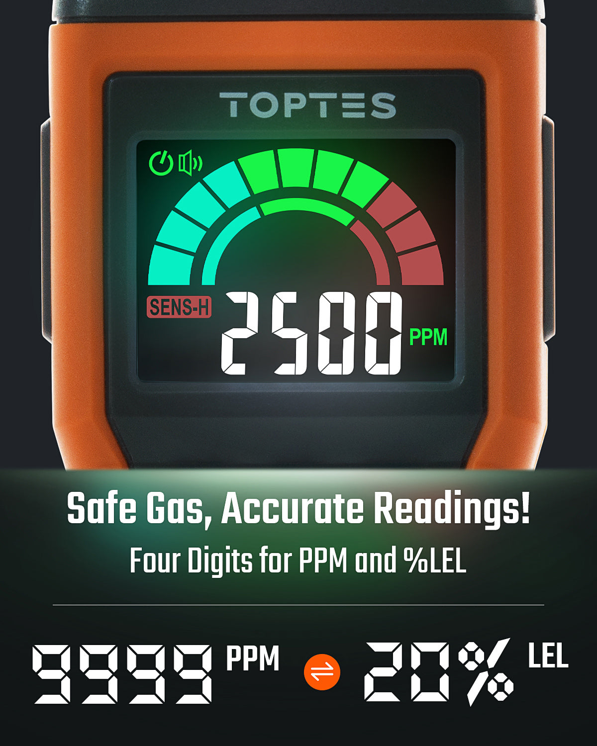 TOPTES PT520B+ Gas Leak Detector