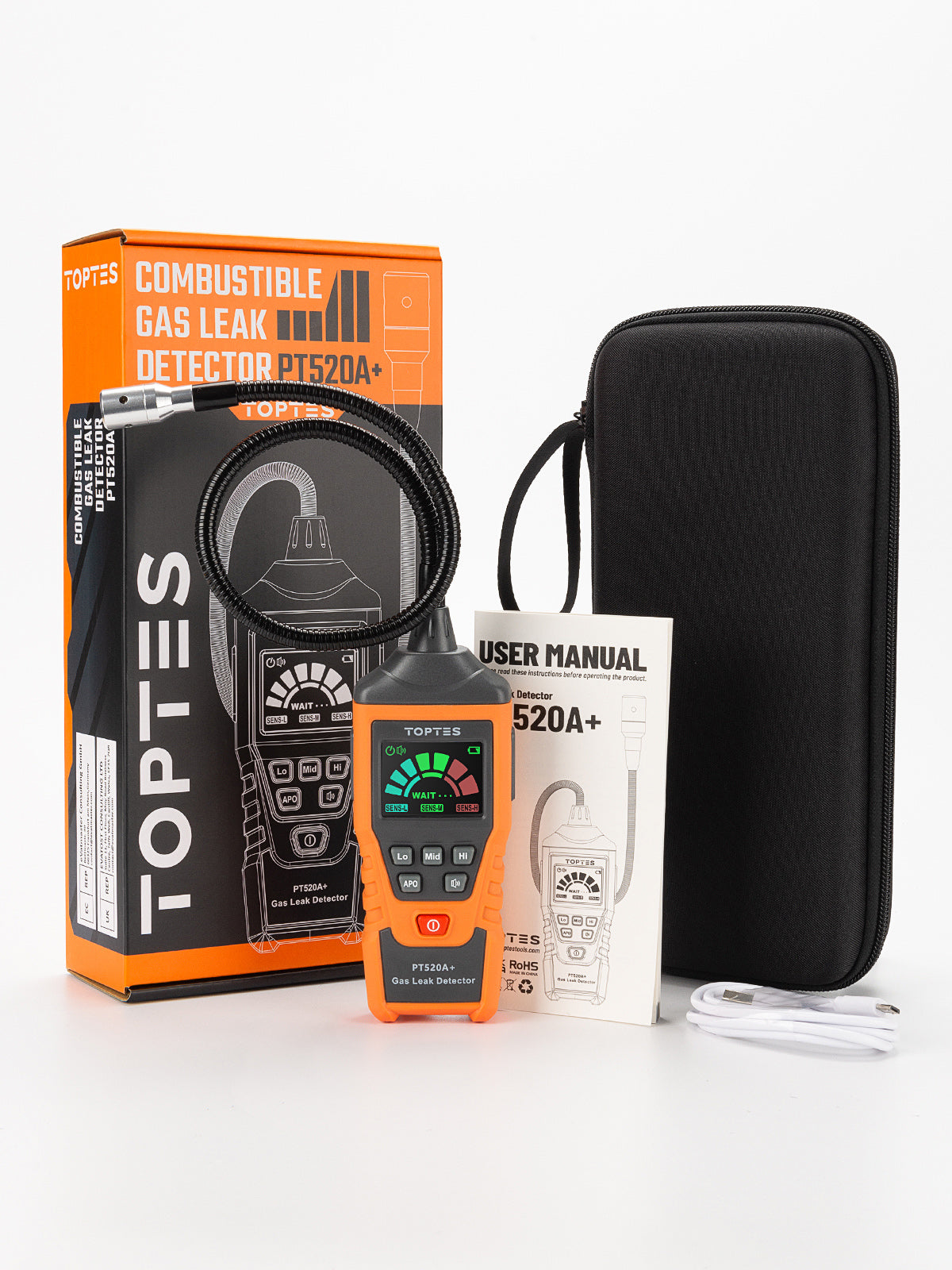 TOPTES PT520A+ Gas Leak Detector