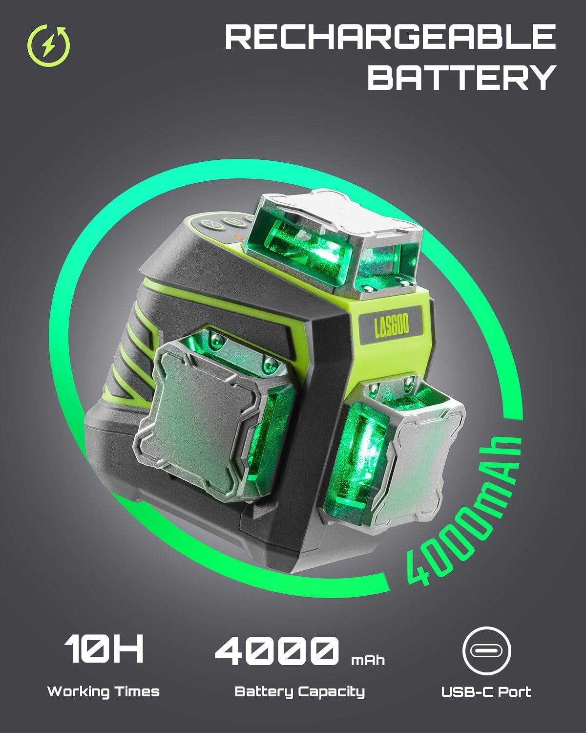 LASGOO LG-3Dx Laser Level