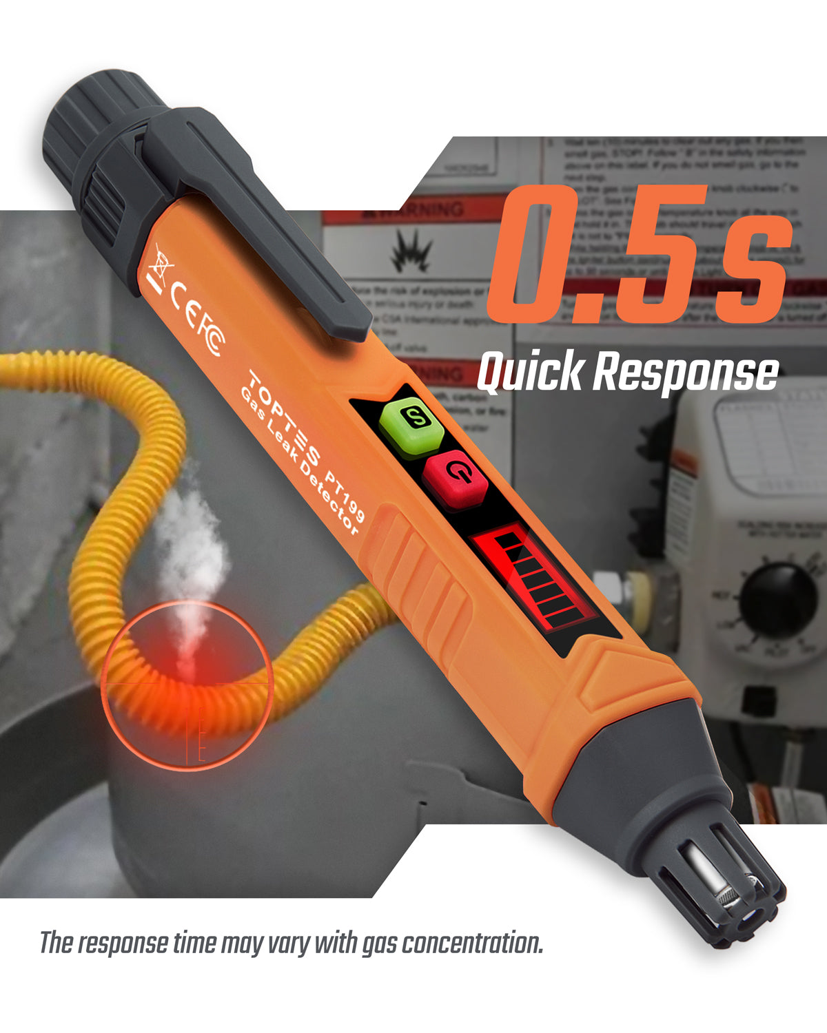 TOPTES PT199 Gas Leak Detector