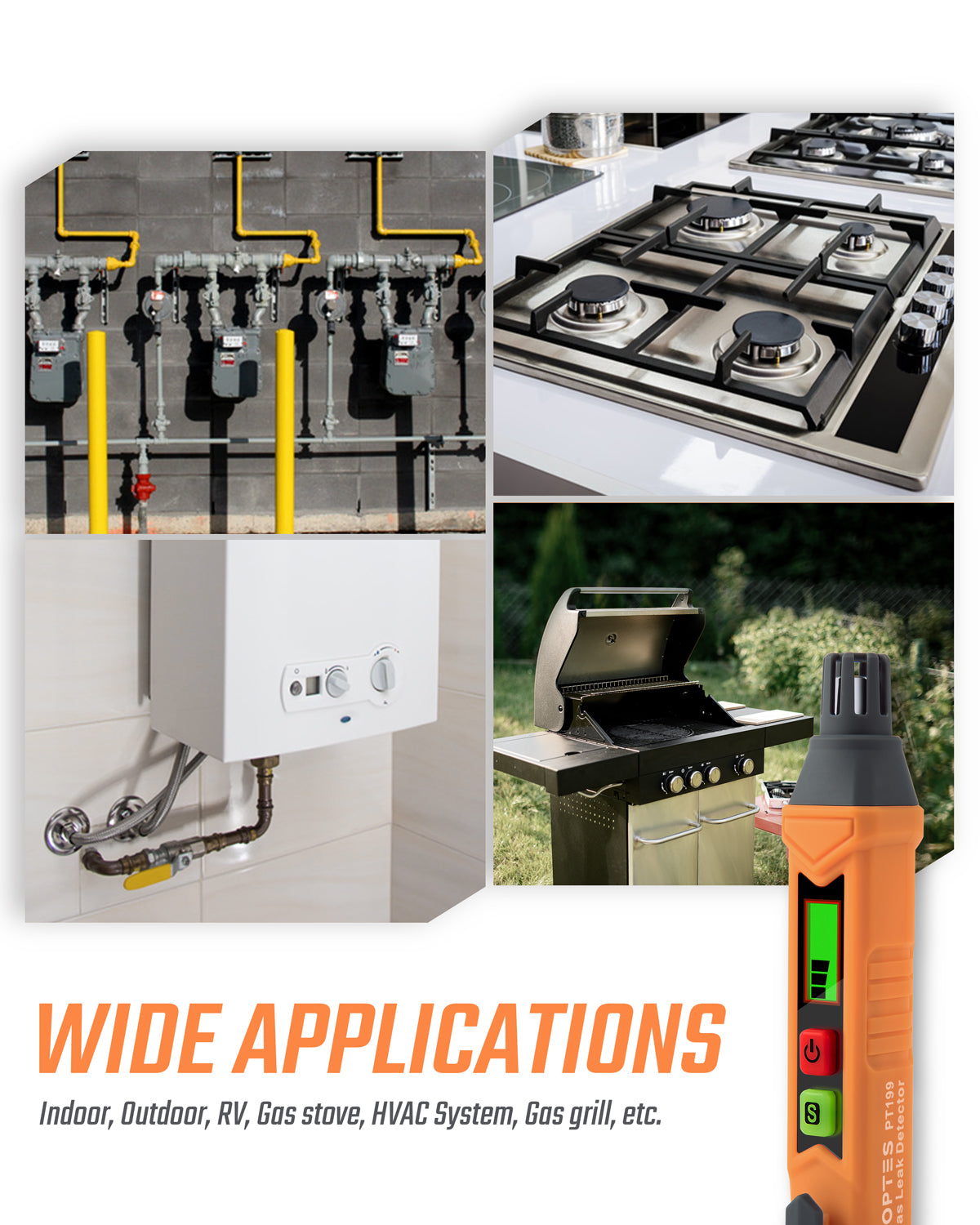 TOPTES PT199 Gas Leak Detector