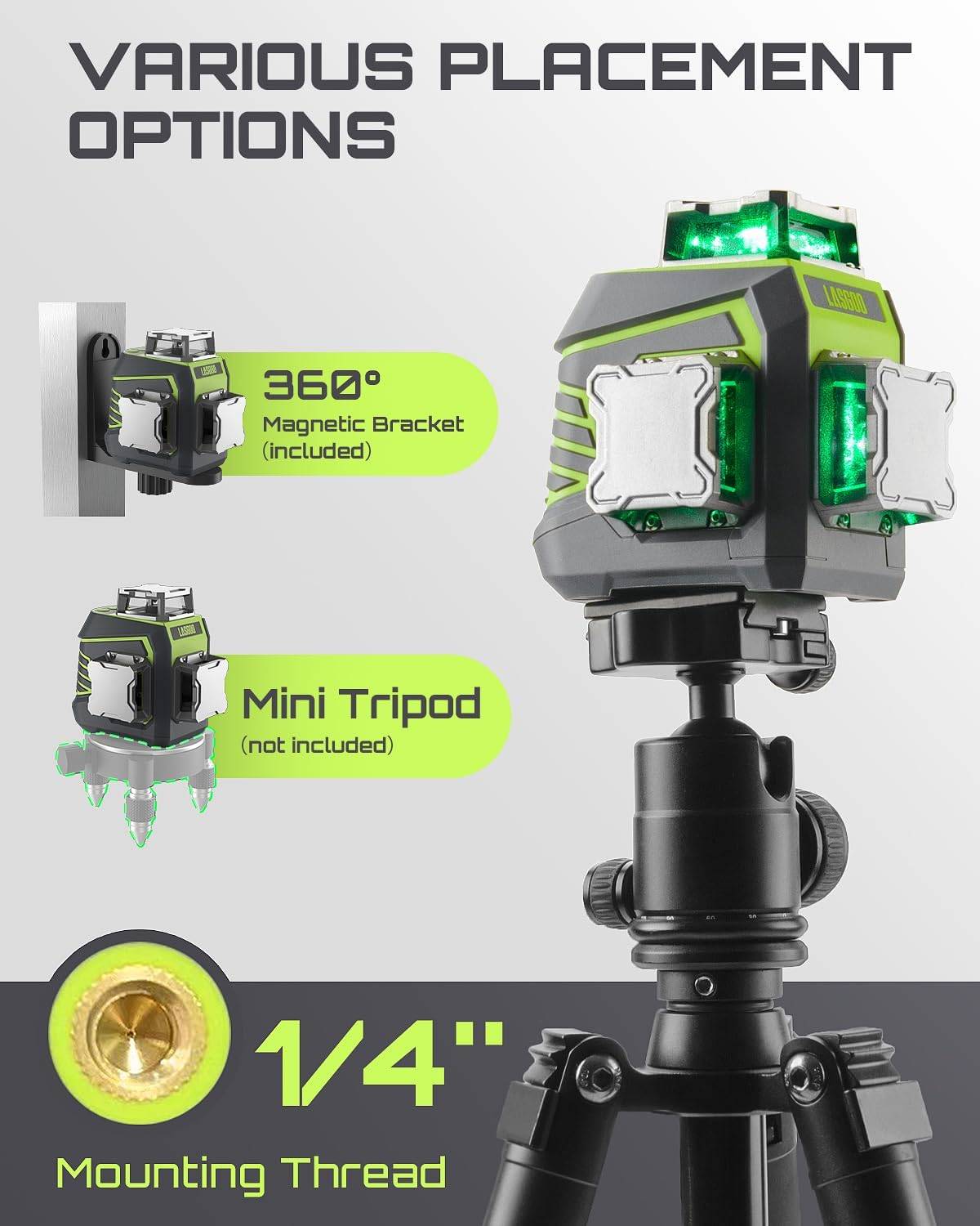 LASGOO LG-3Dx Laser Level