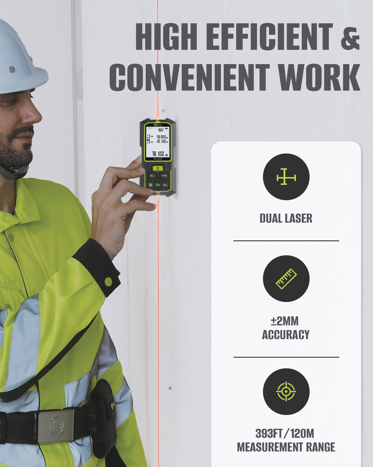 INKERMA RS-393 Dual Laser Measurement Tool