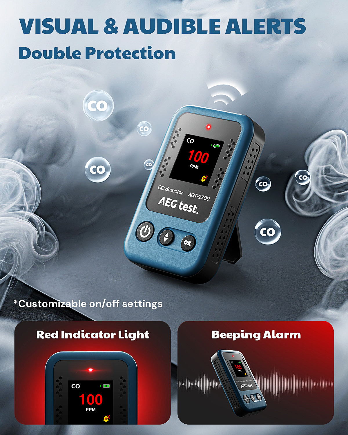 AEGTEST AGT-2309 Carbon Monoxide Detector