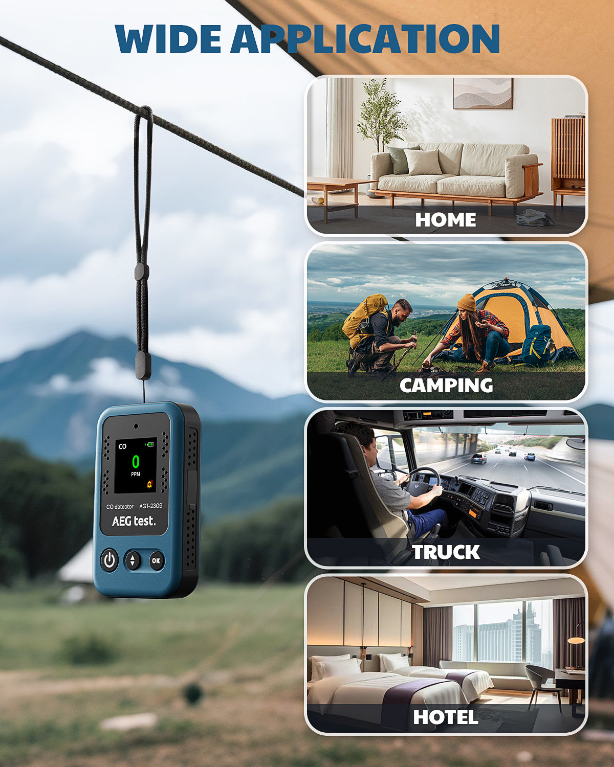 AEGTEST AGT-2309 Carbon Monoxide Detector