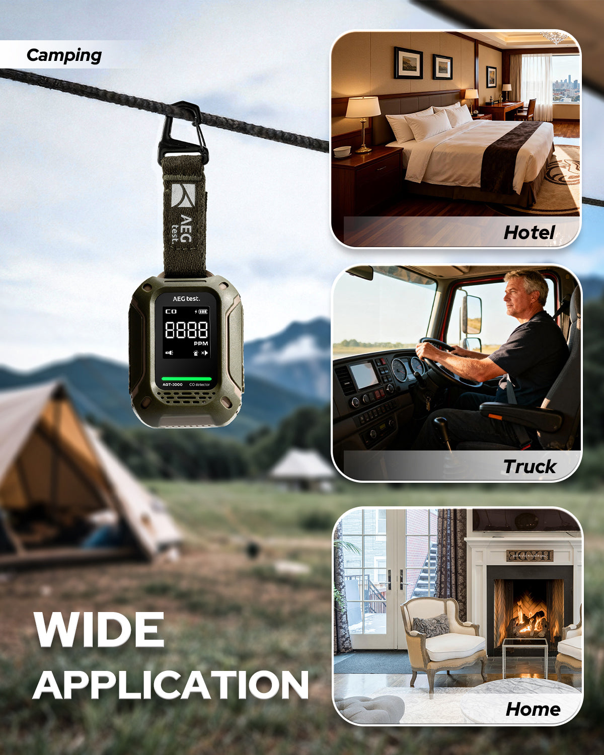 AEGTEST AGT-3000 Carbon Monoxide Detector