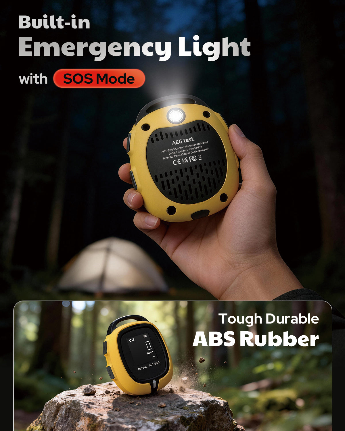 AEGTEST AGT-2000 Carbon Monoxide Detector