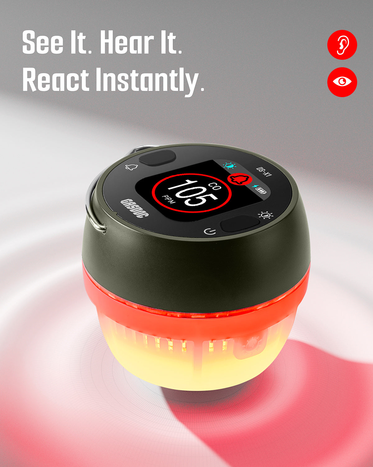 GASDOC DS-X1 Carbon Monoxide Detector