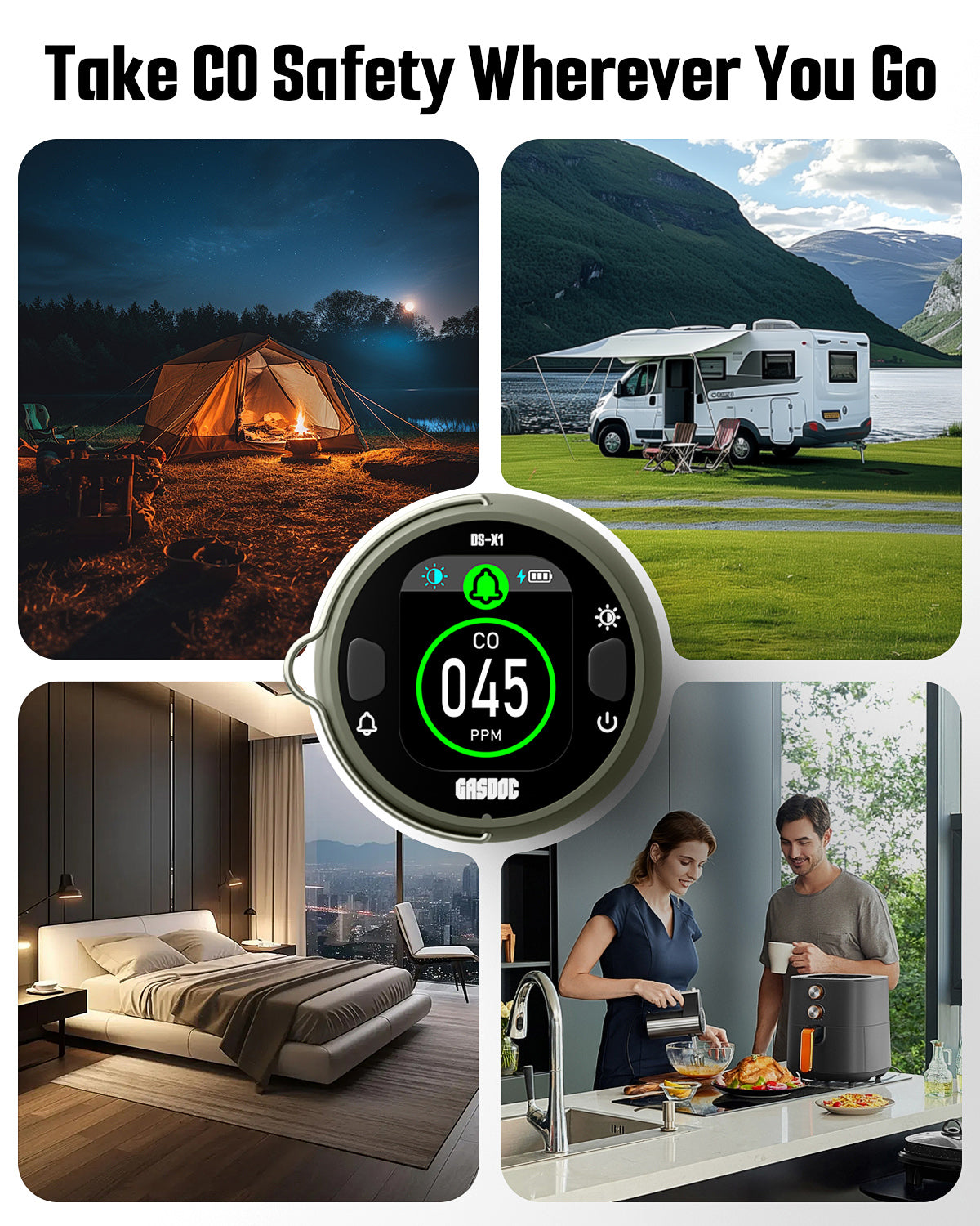 GASDOC DS-X1 Carbon Monoxide Detector