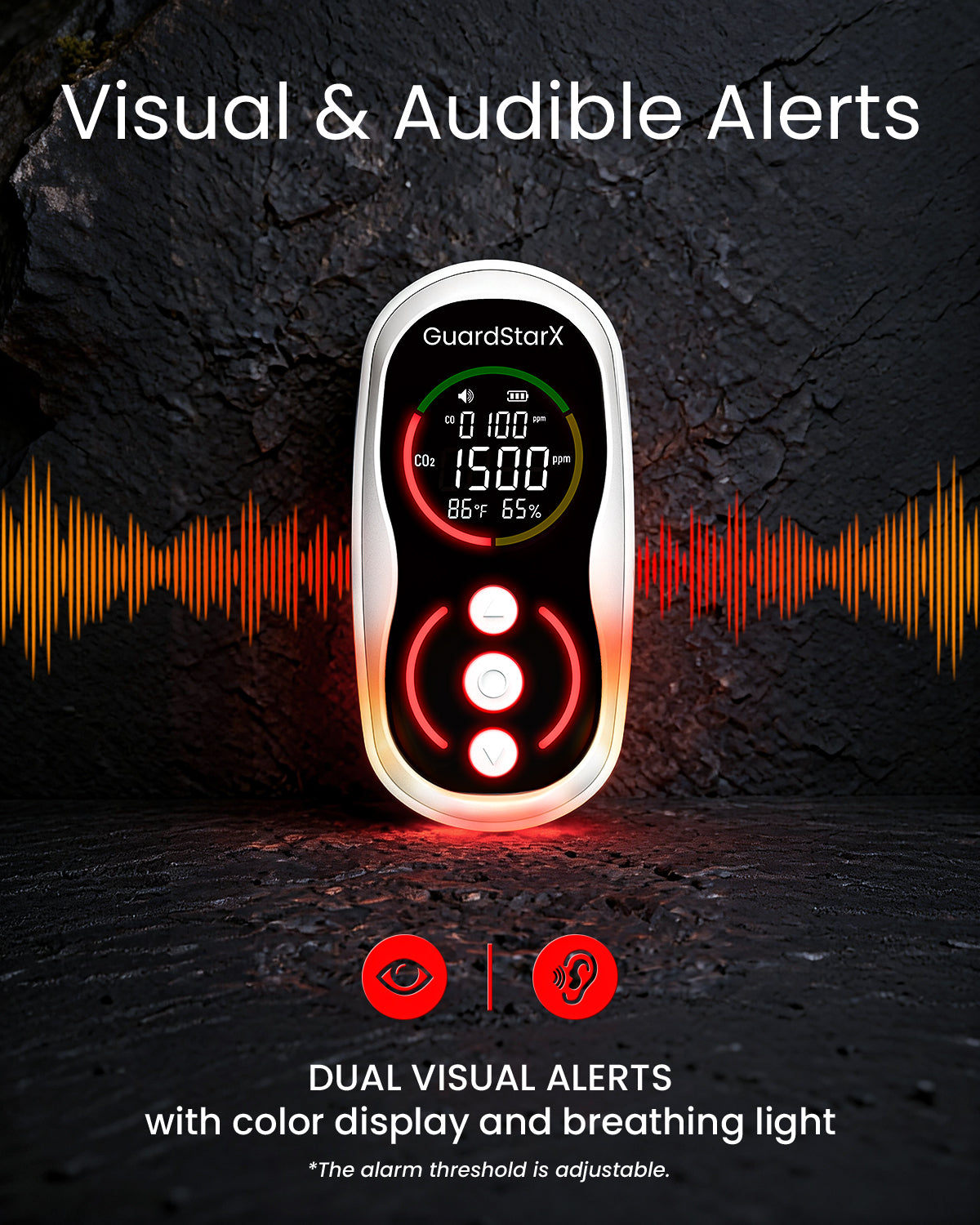 GUARDSTARX Watcher-S1PRO Portable CO & CO2 Detector