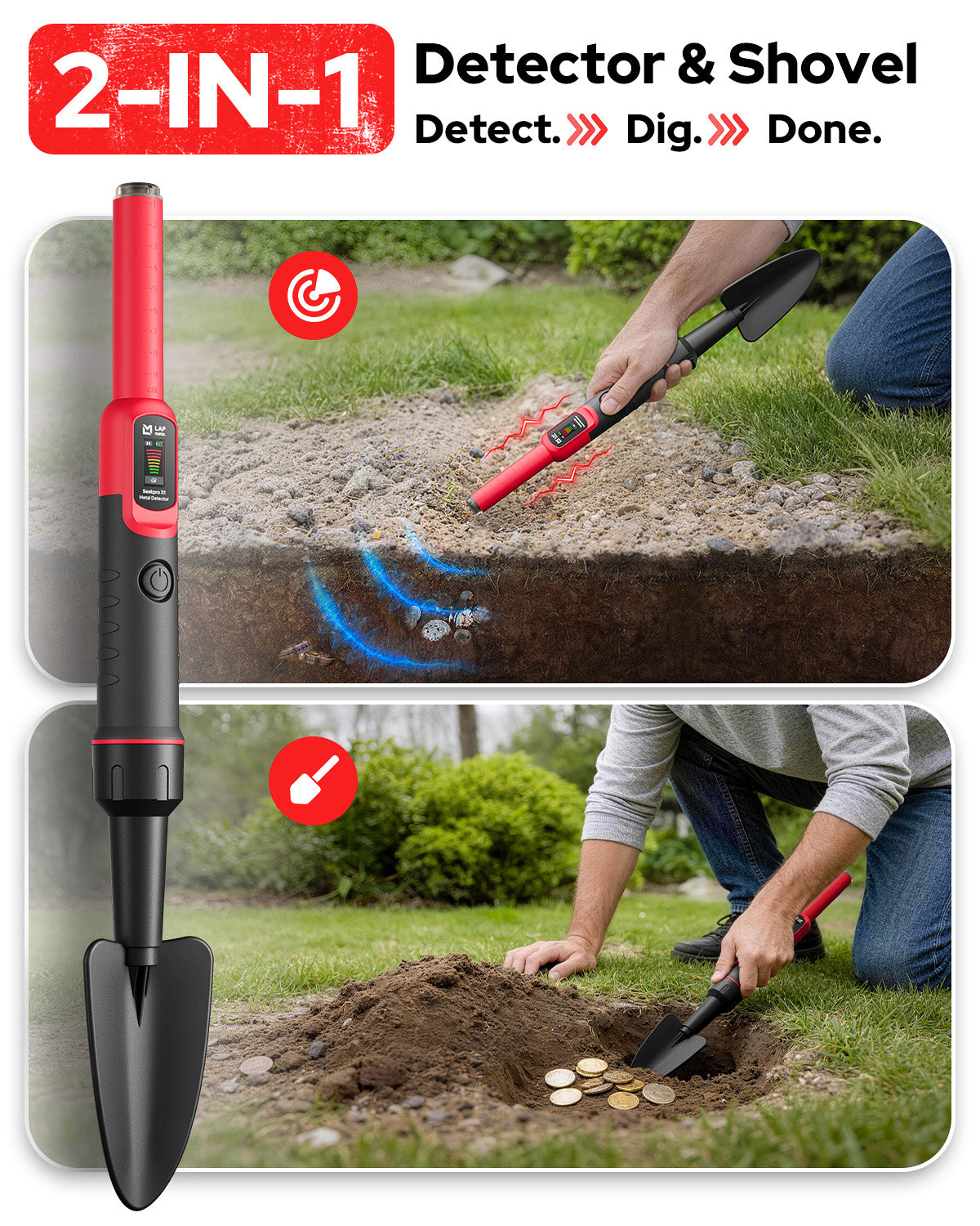 LAFMATE Seekpro X1 Metal Detector