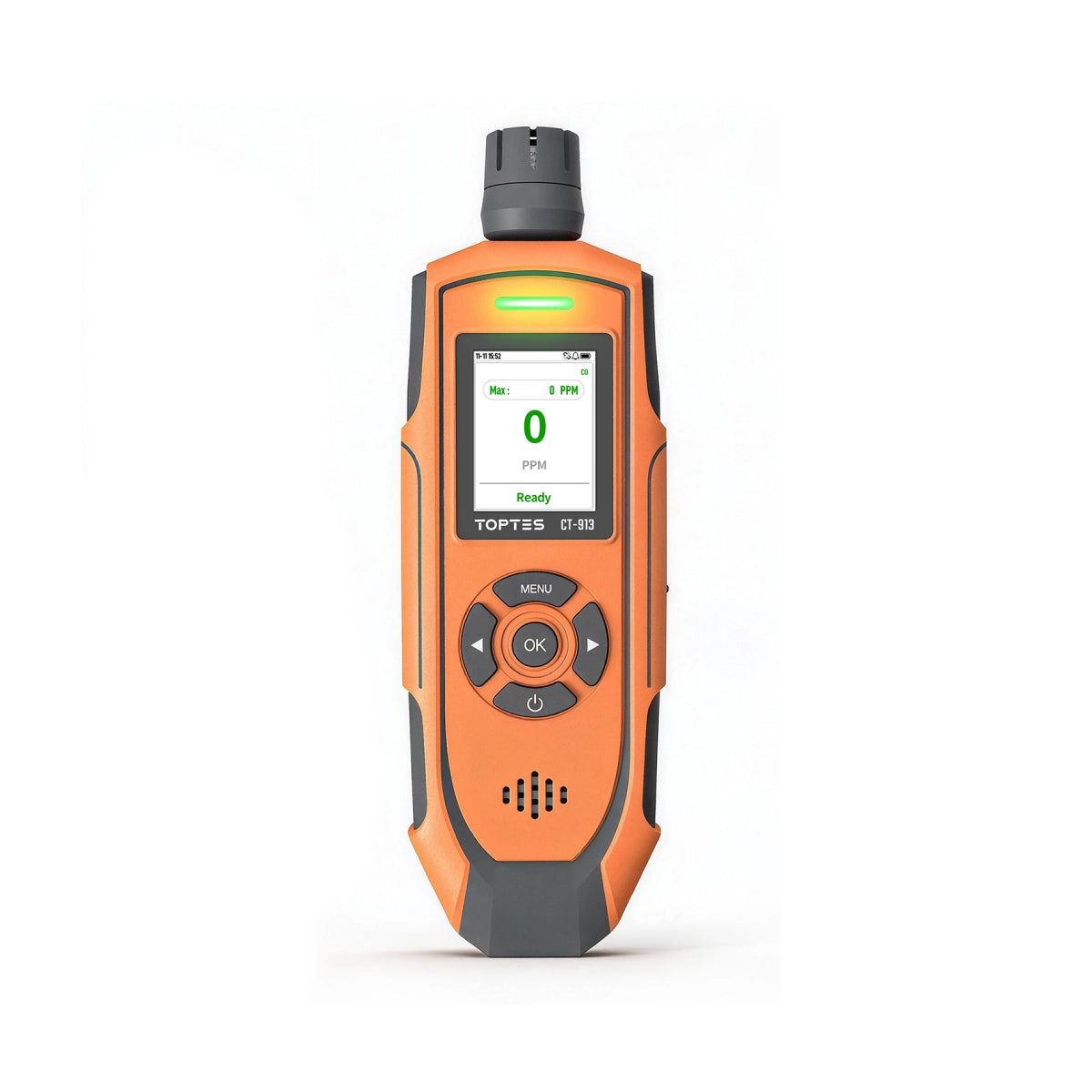 TOPTES CT-913 portable carbon monoxide detector with TFT color display and rechargeable design